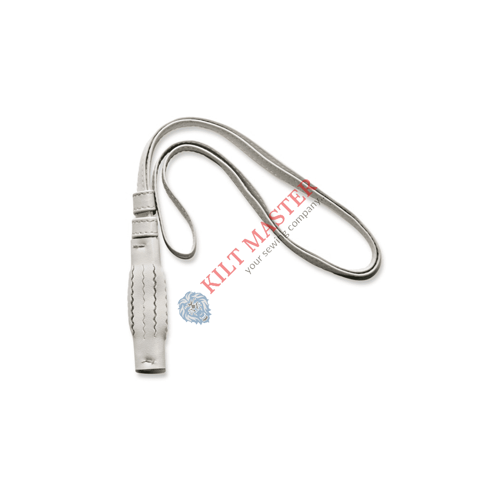 Sword knot, made of white leather