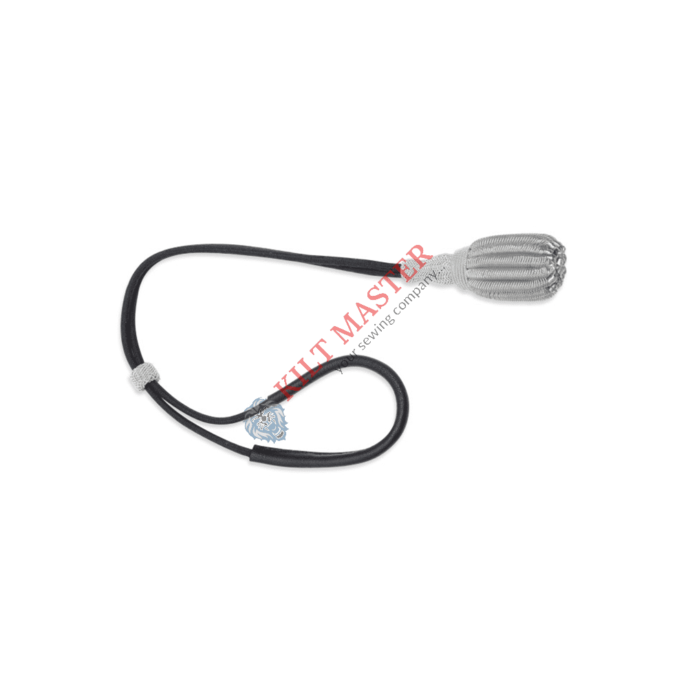 Sword knot silver and black