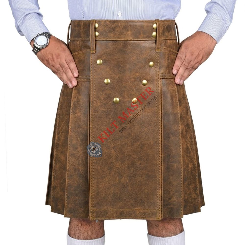 Vintage Leather Kilt