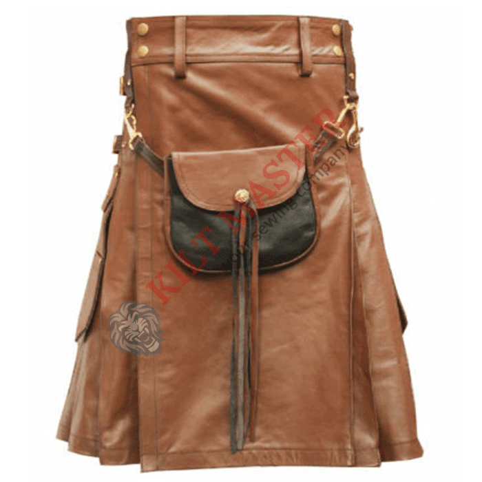 Leather Kilt With Sporran