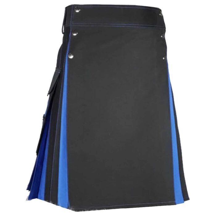 Black Blue Hybrid Kilt