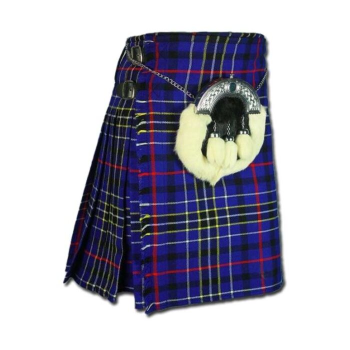 Blue Tartan Modern Kilt: Contemporary Style with Scottish Flair