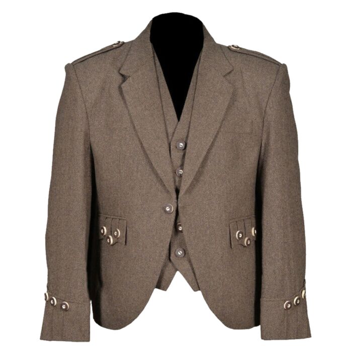 Brown Tweed Argyle Jacket