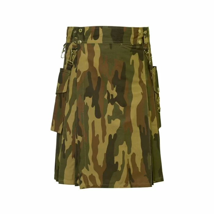 Camouflage Detachable Pocket Kilt | Custom Camouflage Kilt