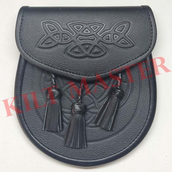 Celtic Knot Embossed Leather Sporran
