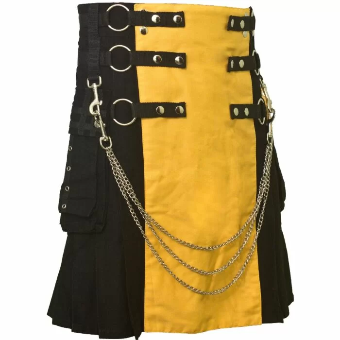 Fashion Kilt Yellow And Black