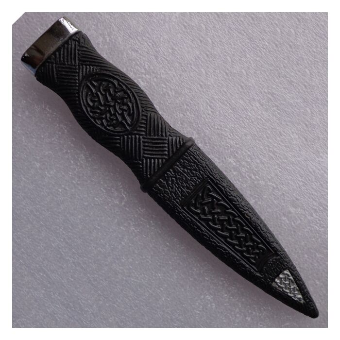SD0019 KILT SAFETY SGIAN DUBH DUMMY PEWTER MOUNT WITH DIFFERENT STONES 