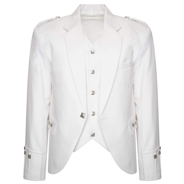 White Argyle Jacket