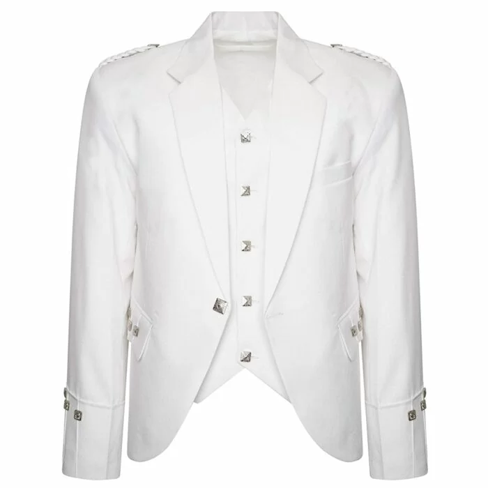White Argyle Jacket