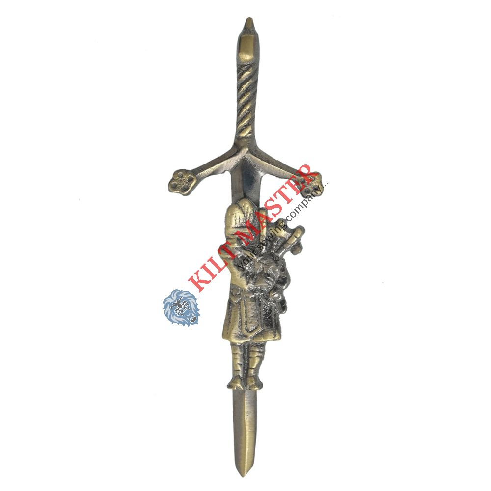 Bagpiper Kilt Pin Antique
