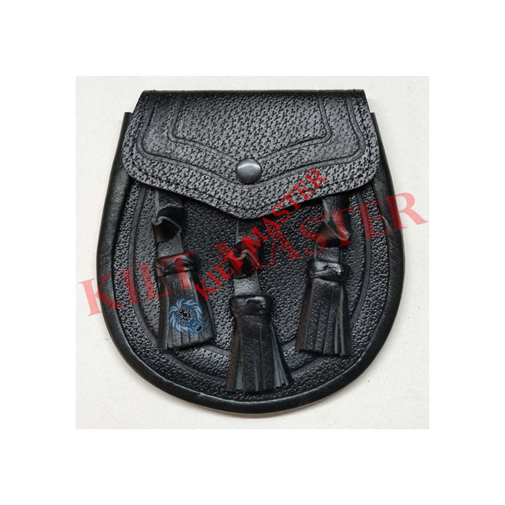 Embossed Leather Sporran Front