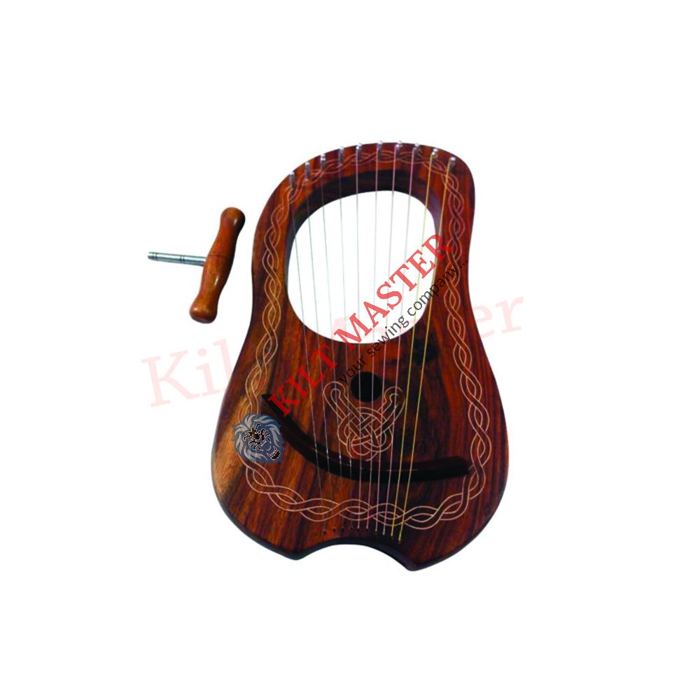 Rosewood 10 Strings Lyre Harp
