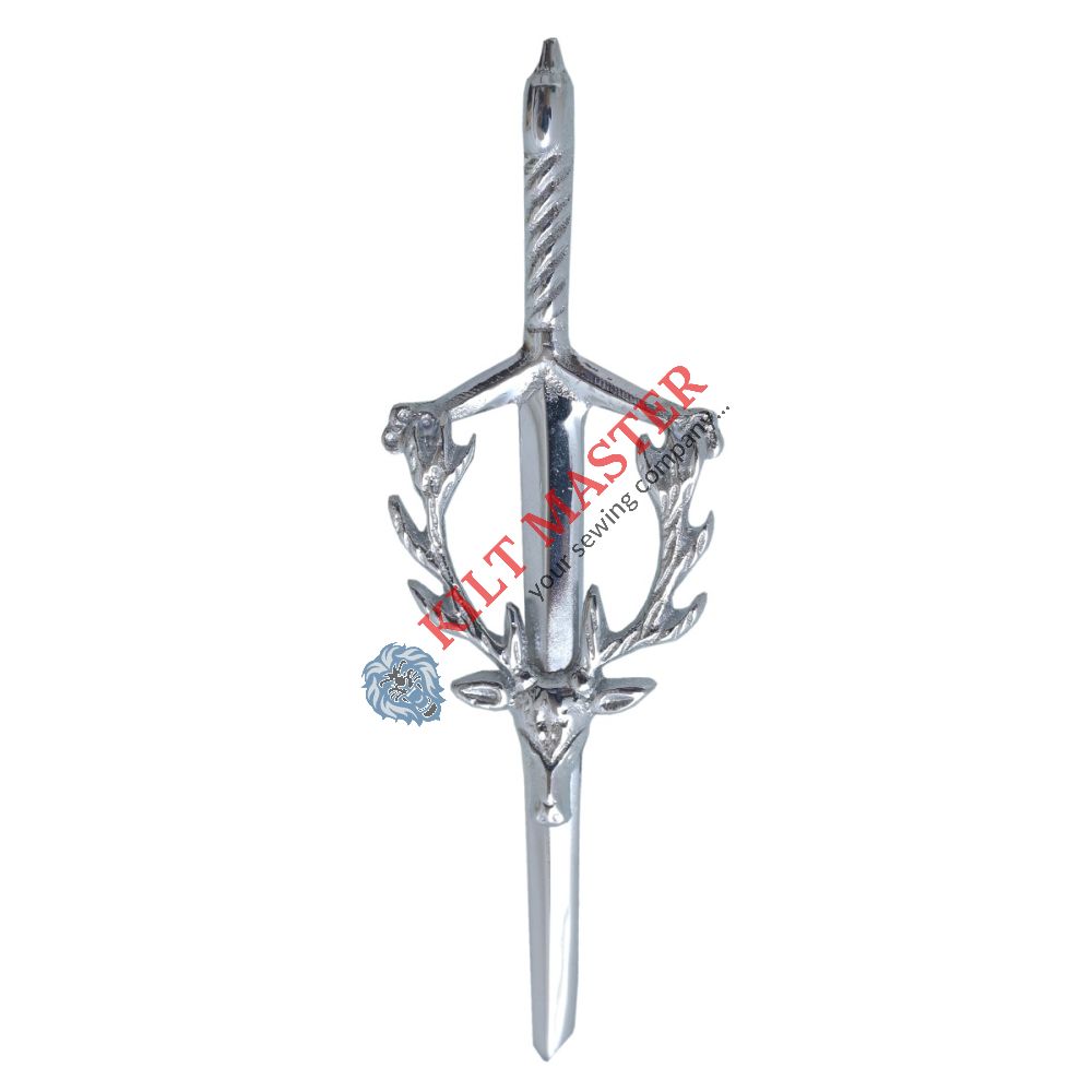 Stag Head Kilt Pin