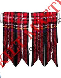 Black Stewart Tartan Flashes