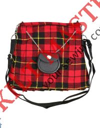 Scottish Wallace Tartan Ladies Shoulder Bag Front