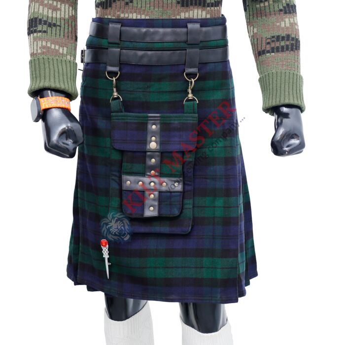 Black Watch Modern Adjustable Utility Kilt