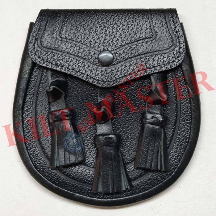 Embossed Leather Sporran Front