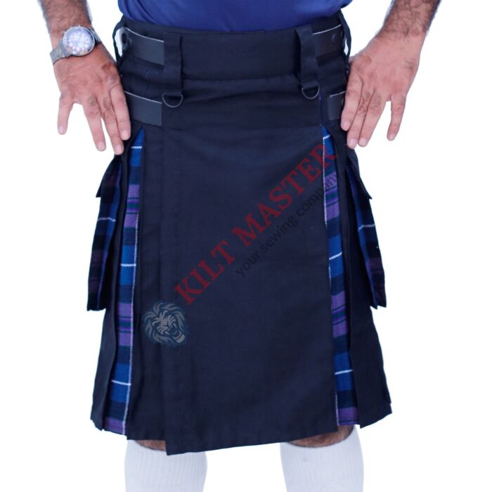 Pride Of Scotland and Black Hybrid Kilt