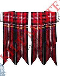Black Stewart Tartan Flashes