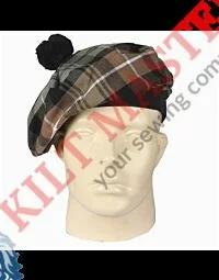Lamont Weathered Tartan Tammy Hat Front